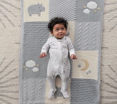 Heirloom Hippo Baby Blanket | Pottery Barn Kids