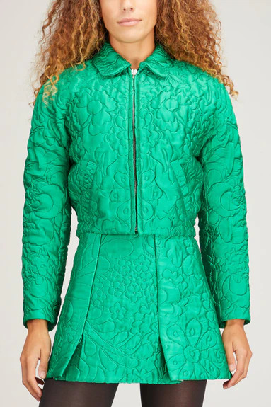 Bomber Jacket in Emerald | Hampden Clothing