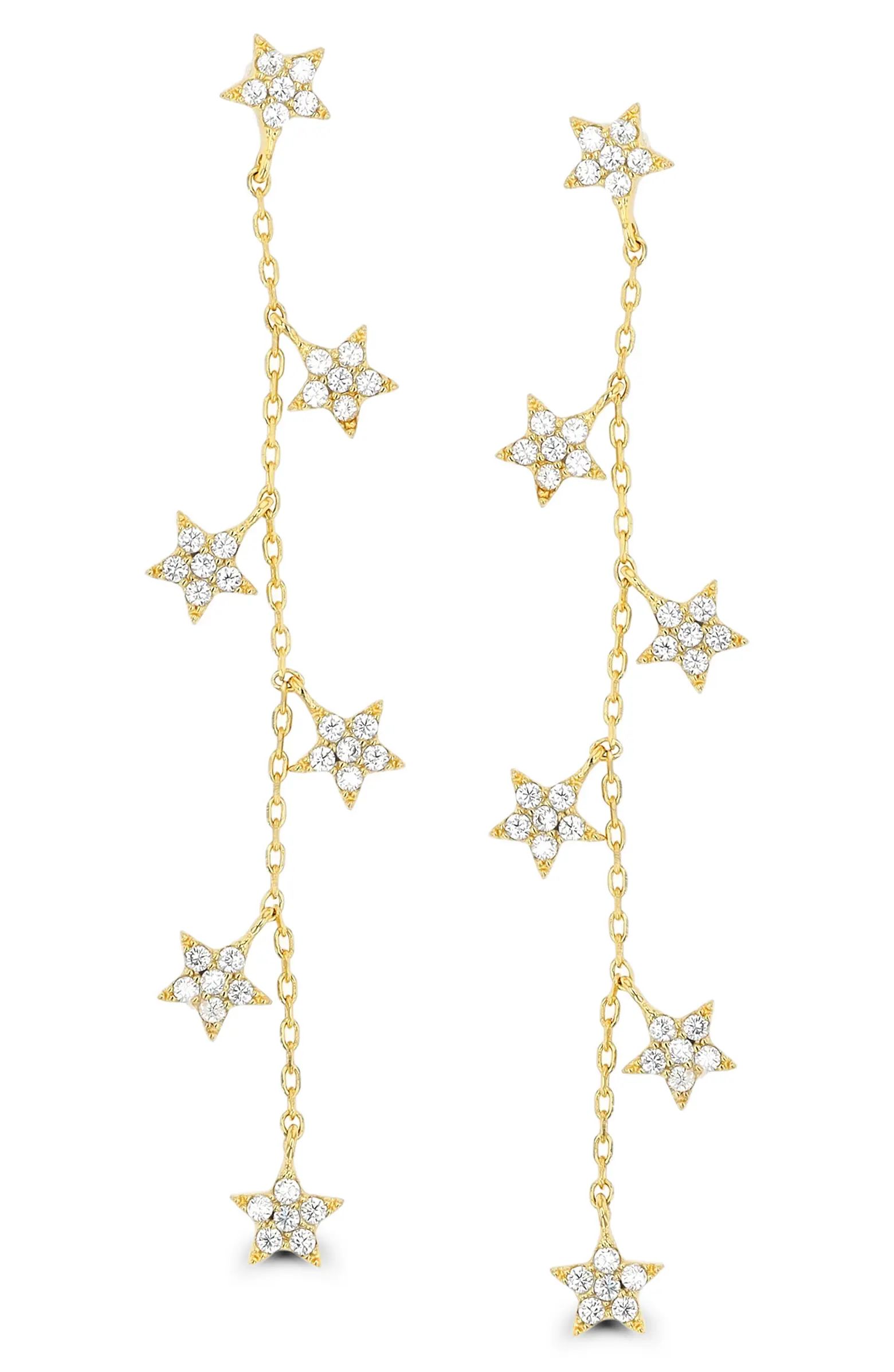 Cubic Zirconia Star Drop Earrings | Nordstrom