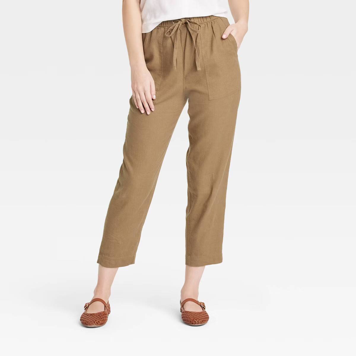 Women's High-Rise Straight Leg Pull-On Pants - Universal Thread™ | Target