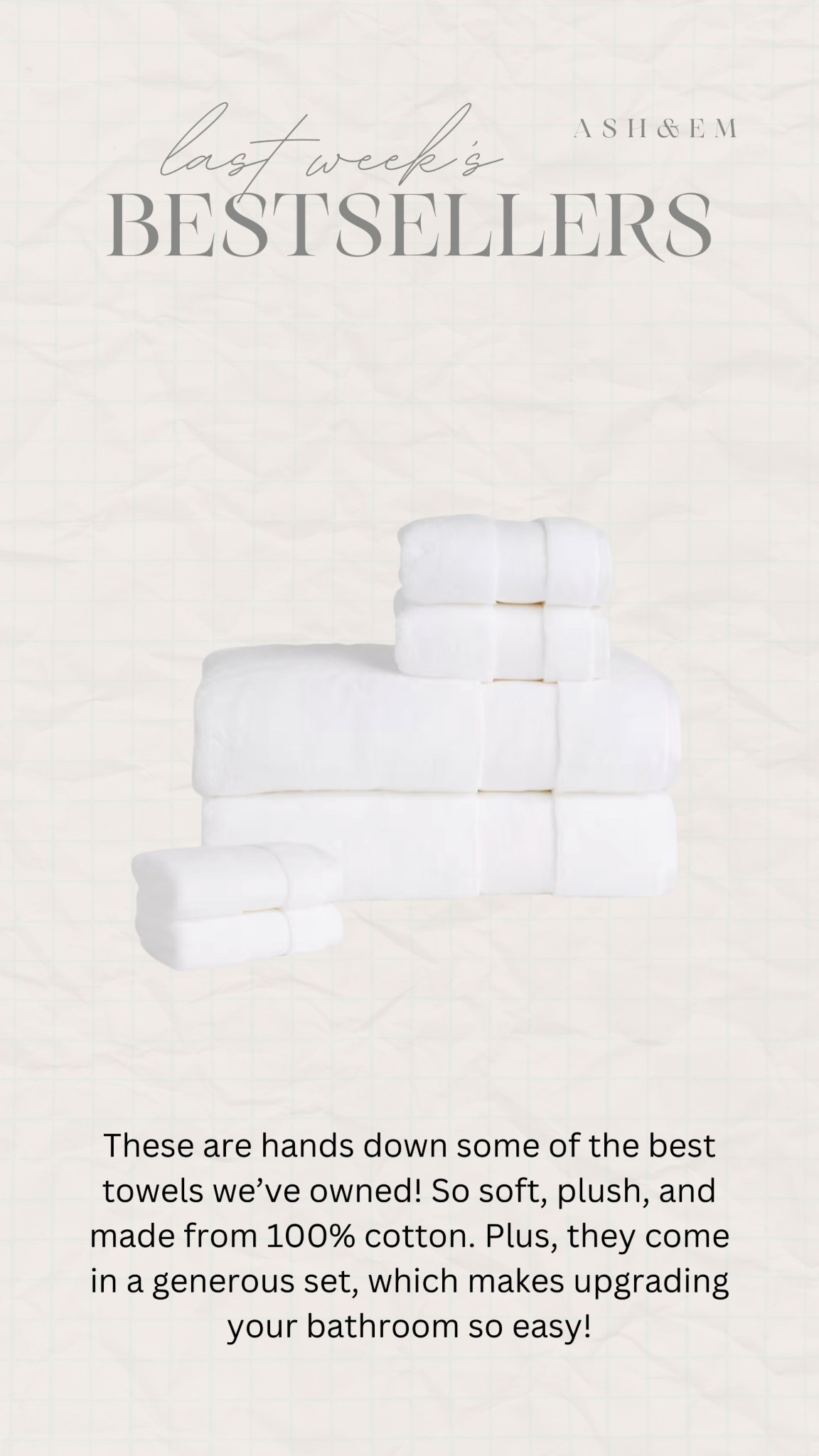 Last weeks bestseller! 

Towels, bathroom towels, quince towels, home finds 

#LTKHome