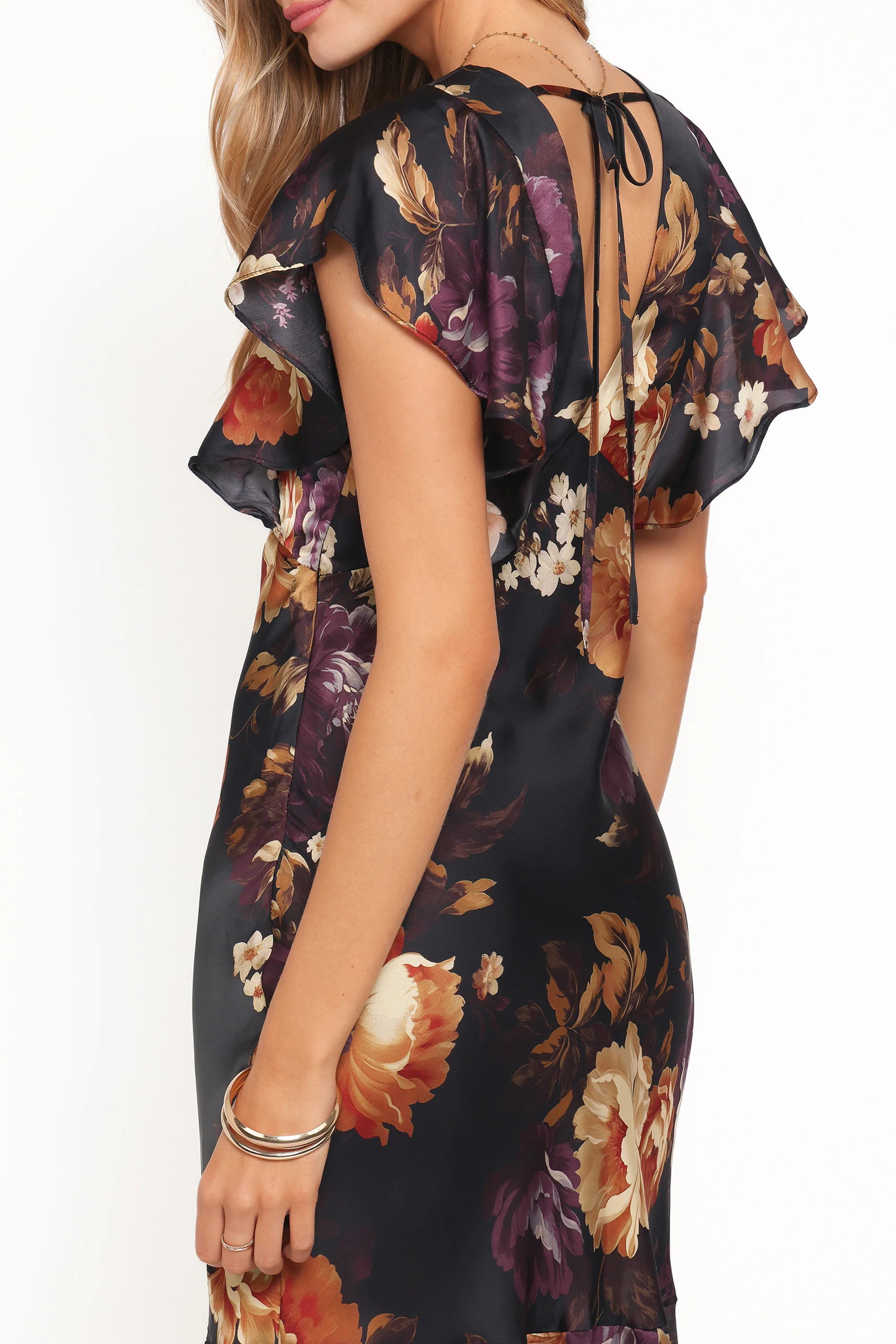Evonne Midi Dress - Nightfall Floral | Petal & Pup (US)