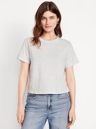 EveryWear Crew-Neck Crop T-Shirt | Old Navy (US)