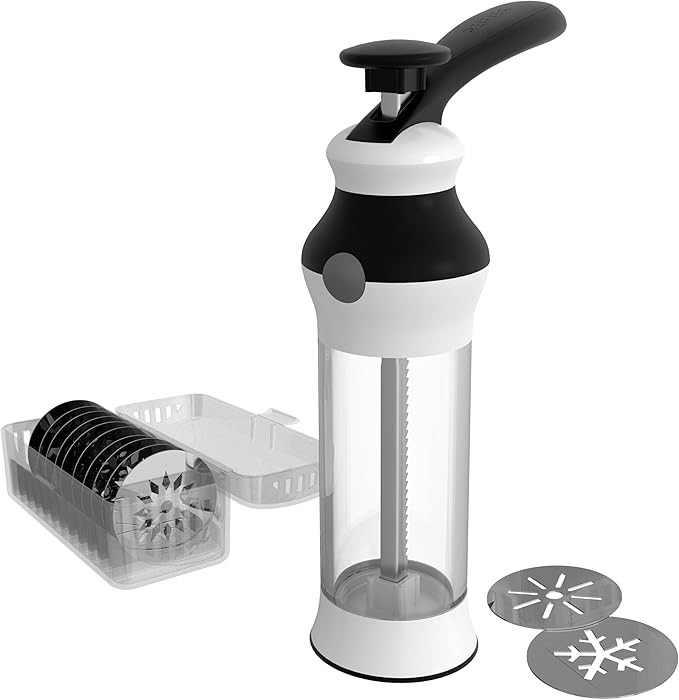 14-Piece Cookie Press Set - Upgraded - Stainless Steel Disks & Storage Case - Heavy-Duty Design | Amazon (US)
