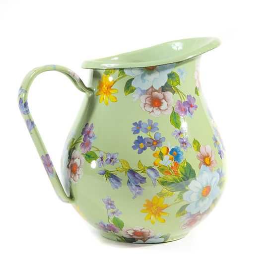 Flower Market Pitcher - Green | MacKenzie-Childs