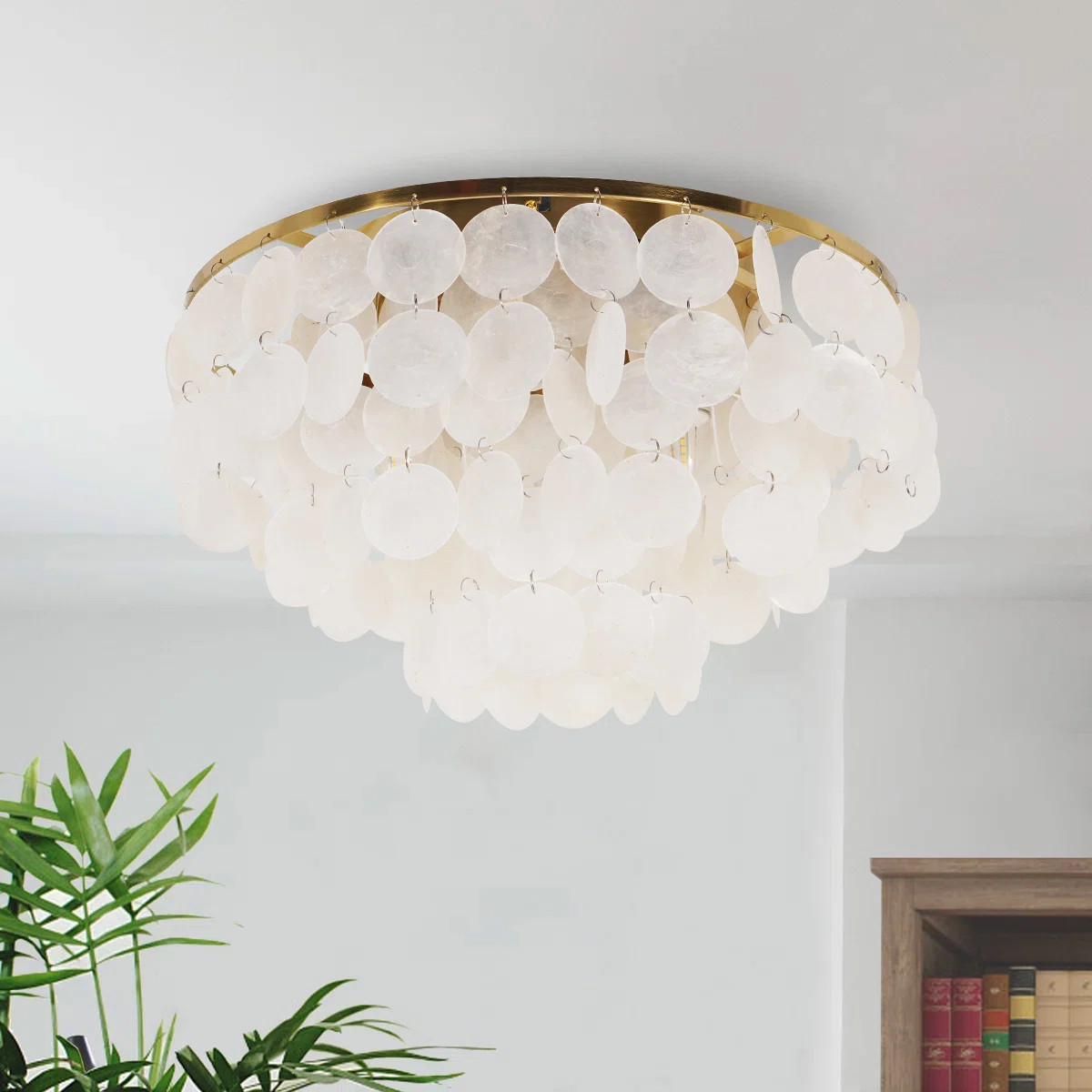 The 5-light dimmable flush mount brings a bohemian flair to your living room or entryway with its... | Wayfair North America