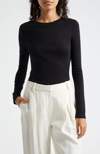 Vince Crewneck Pima Cotton Top | Nordstrom | Nordstrom