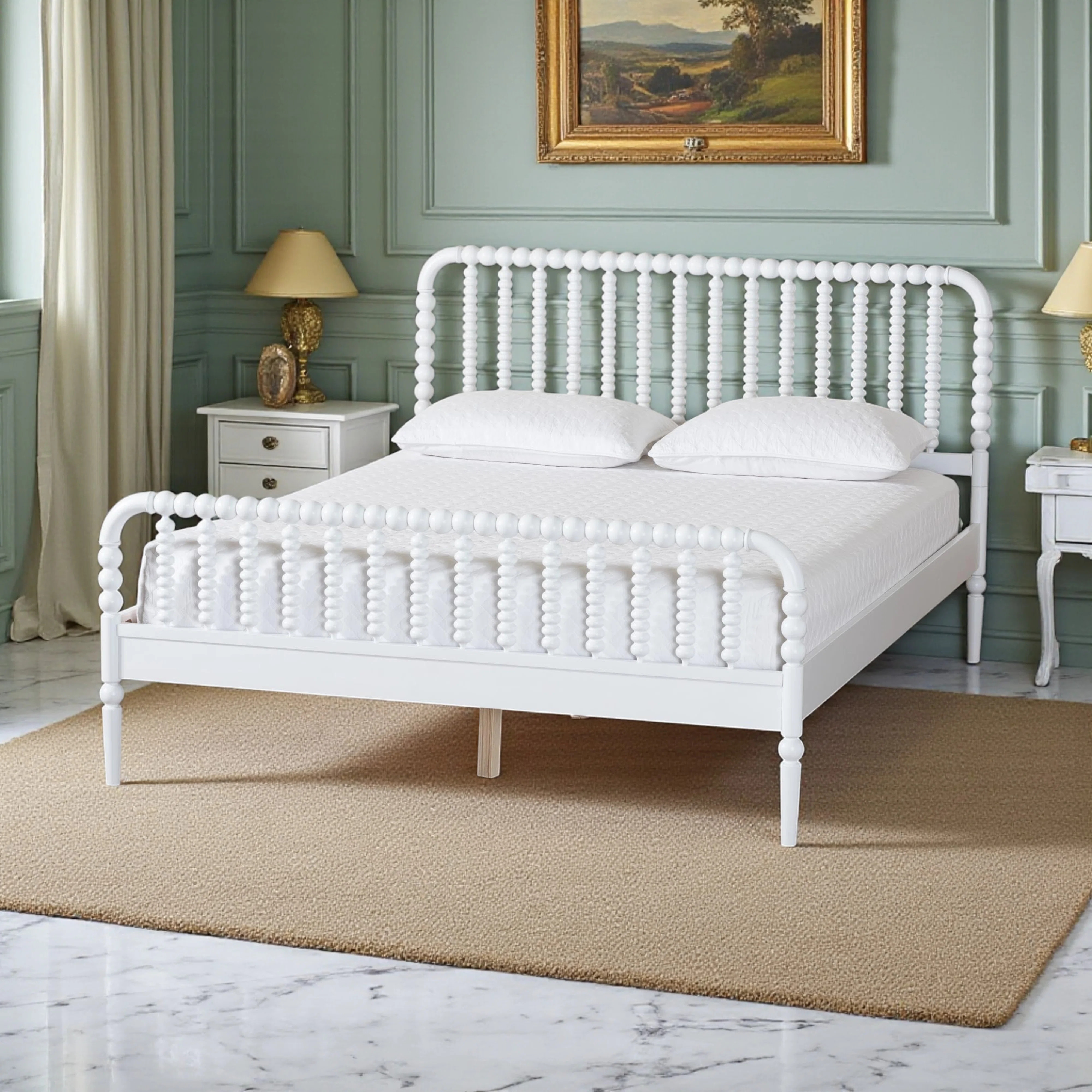 Vance Bobbin Bed in Mid-Century Oak | Wayfair North America