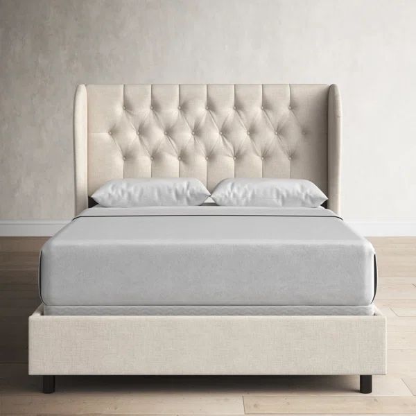 Tomey Upholstered Wingback Bed | Wayfair North America
