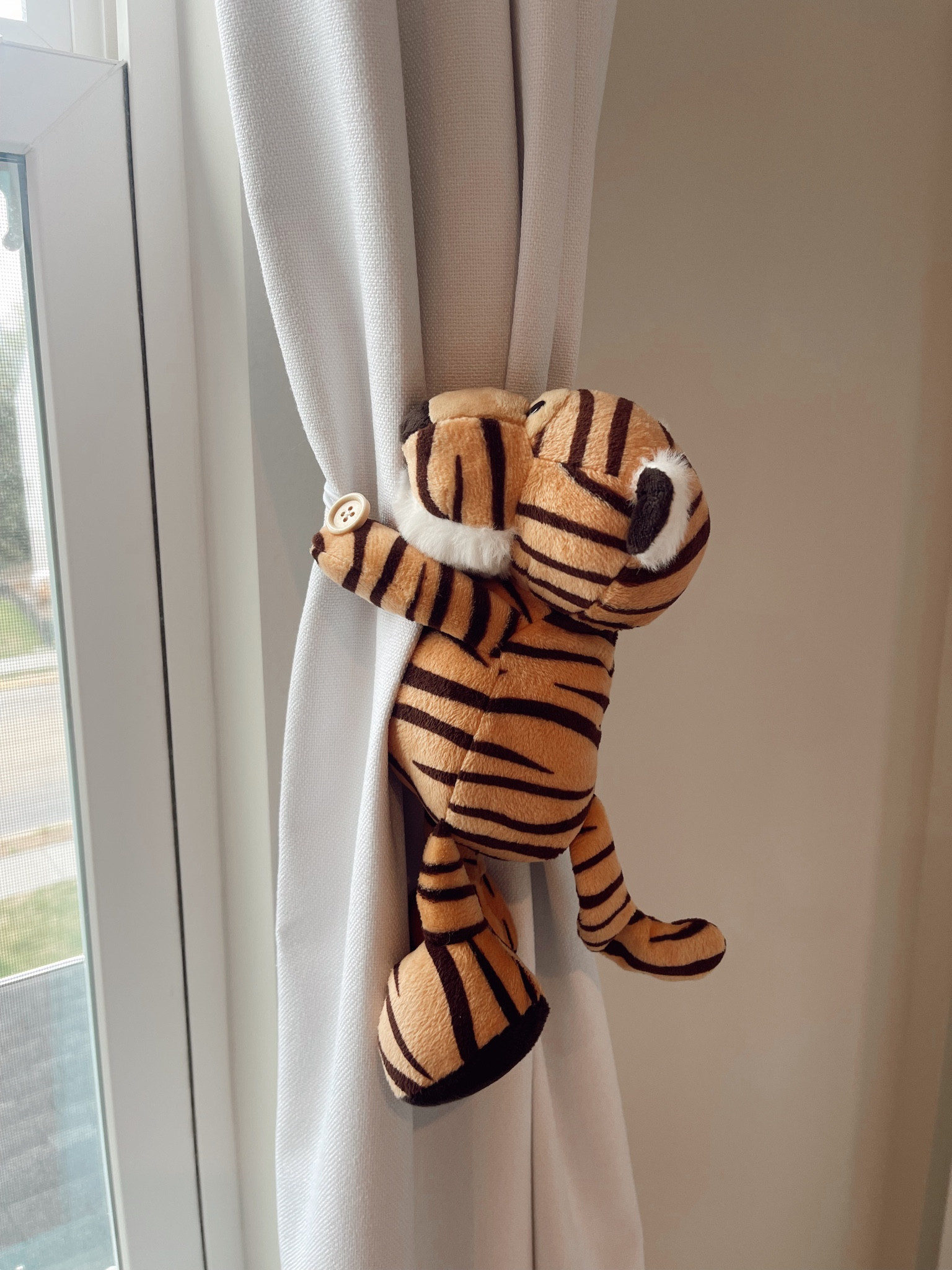 nursery decor | curtain tie backs | animal decor | tiger | curtains | jungle nursery | safari nursery 

#LTKbaby #LTKbump