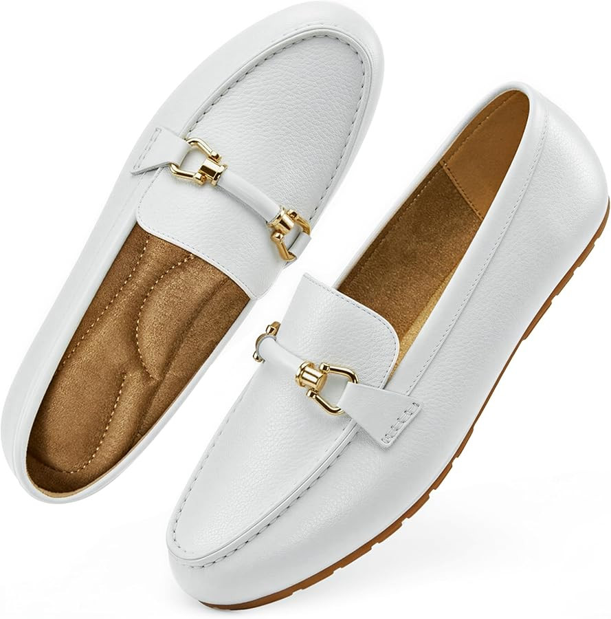 HARENCE Loafers for Women Comfortable Slip On Business Work Flats Shoes Casual Driving Moccasins ... | Amazon (US)