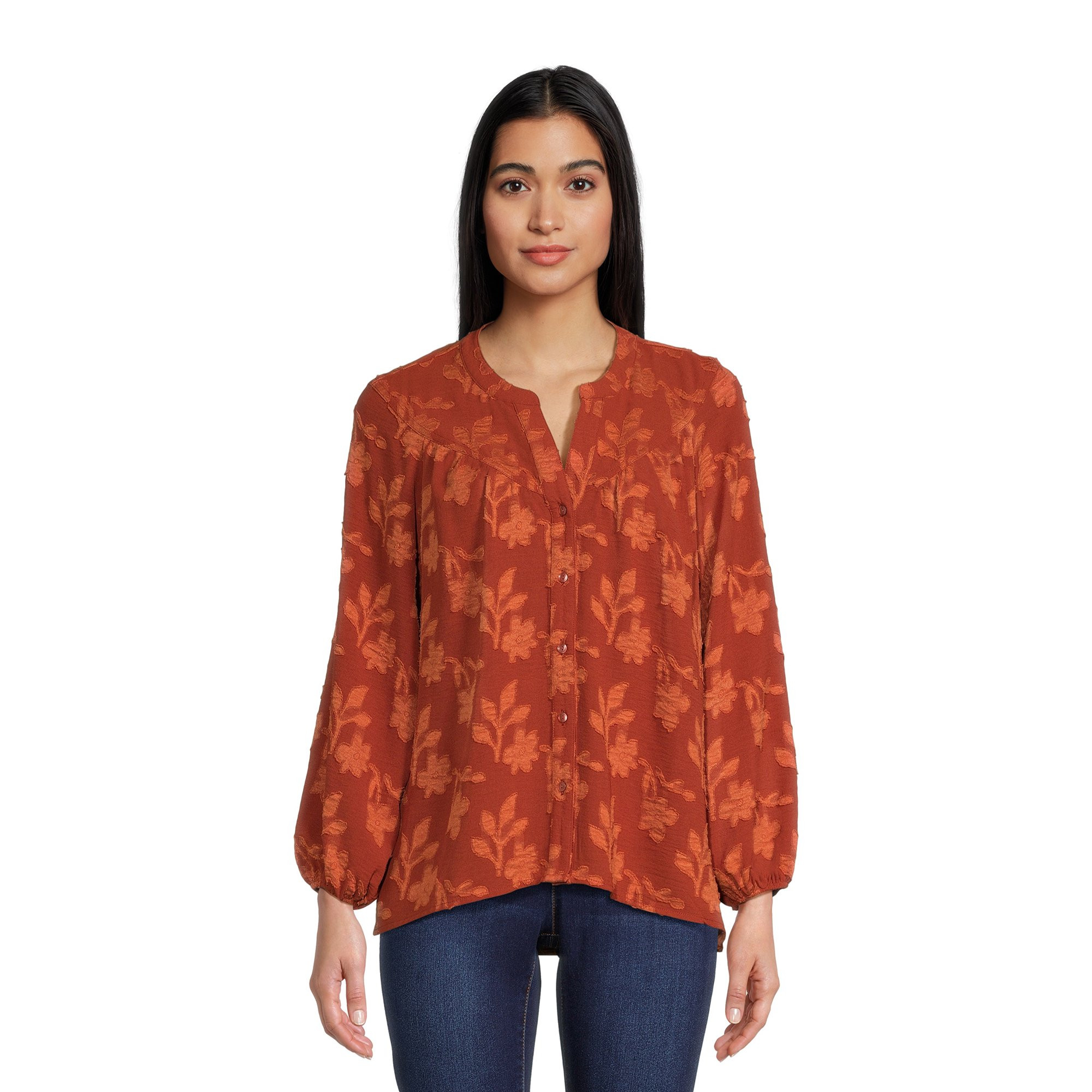 The Pioneer Woman Button Front Tunic Blouse, Women's, Sizes S-3X | Walmart (US)