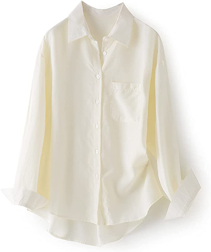 Women's Commuter Shirts Outdoor Casual Comfortable Versatile Single Breasted | Amazon (US)