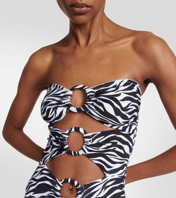 Anya zebra-print cutout swimsuit | Mytheresa (UK)