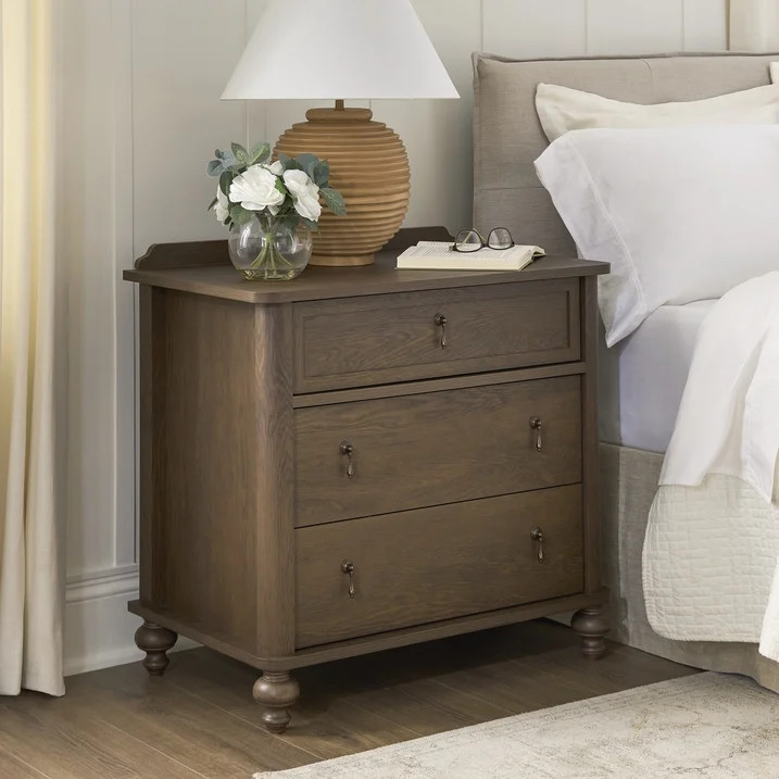 My Texas House Hartwell 3 Drawer Nightstand, Heritage Oak | Walmart (US)