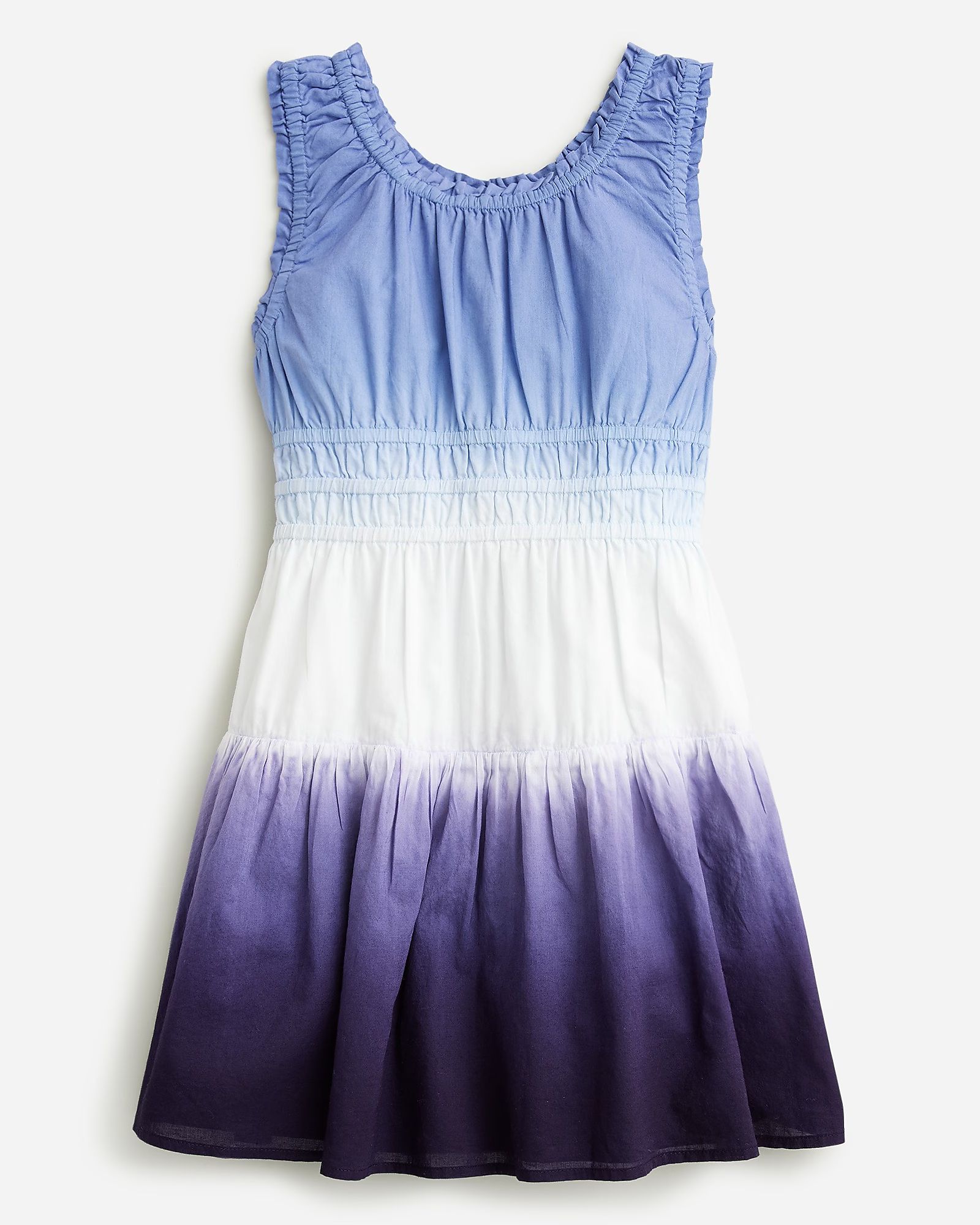 Girls' dip-dye scoopneck dress | J.Crew US