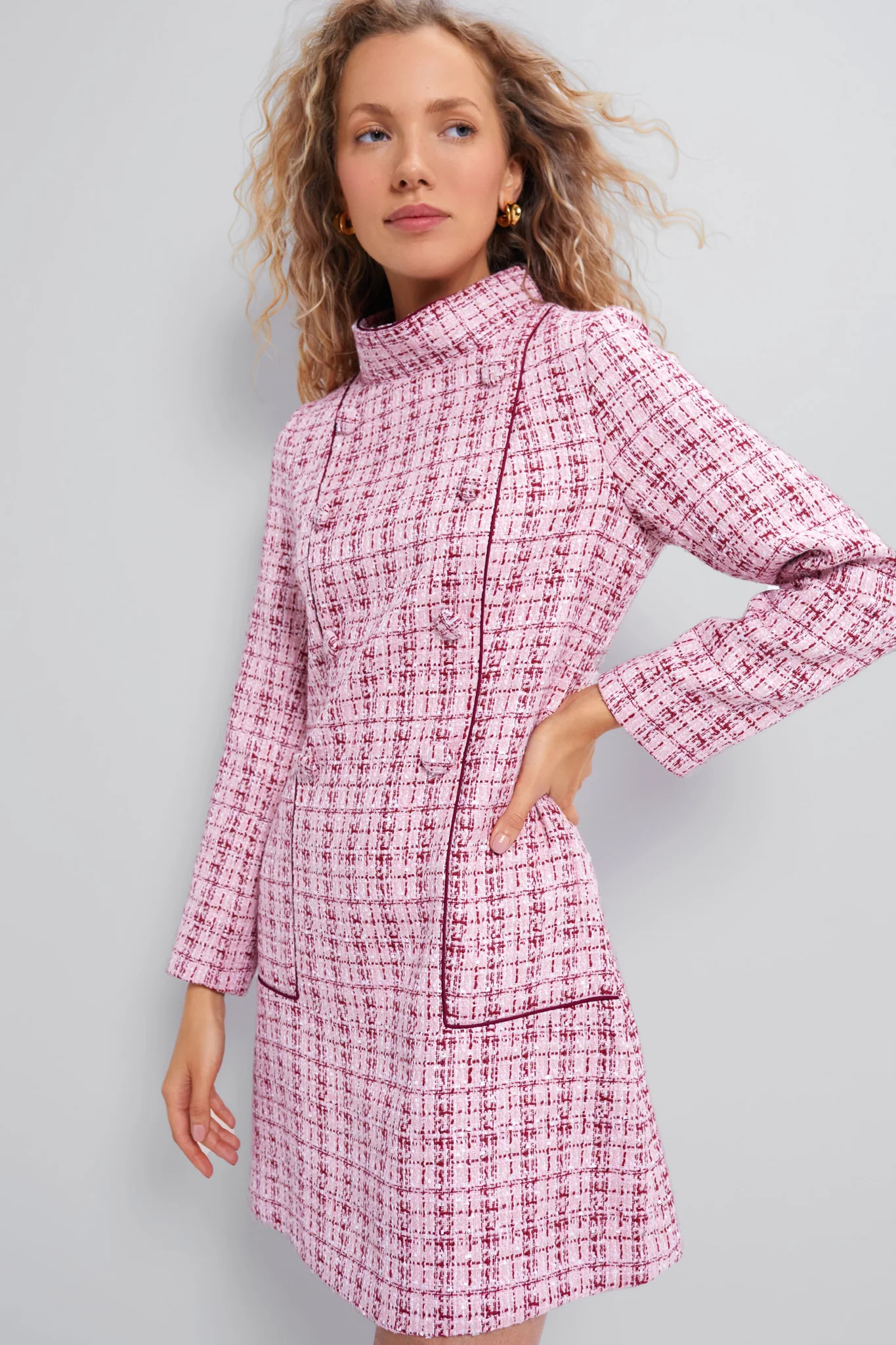 Rhubarb Tweed Radziwill Dress | Tuckernuck (US)