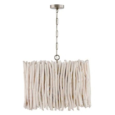 Dysen 4 - Light Brushed Pewter Unique/Statement Pendant | Wayfair North America