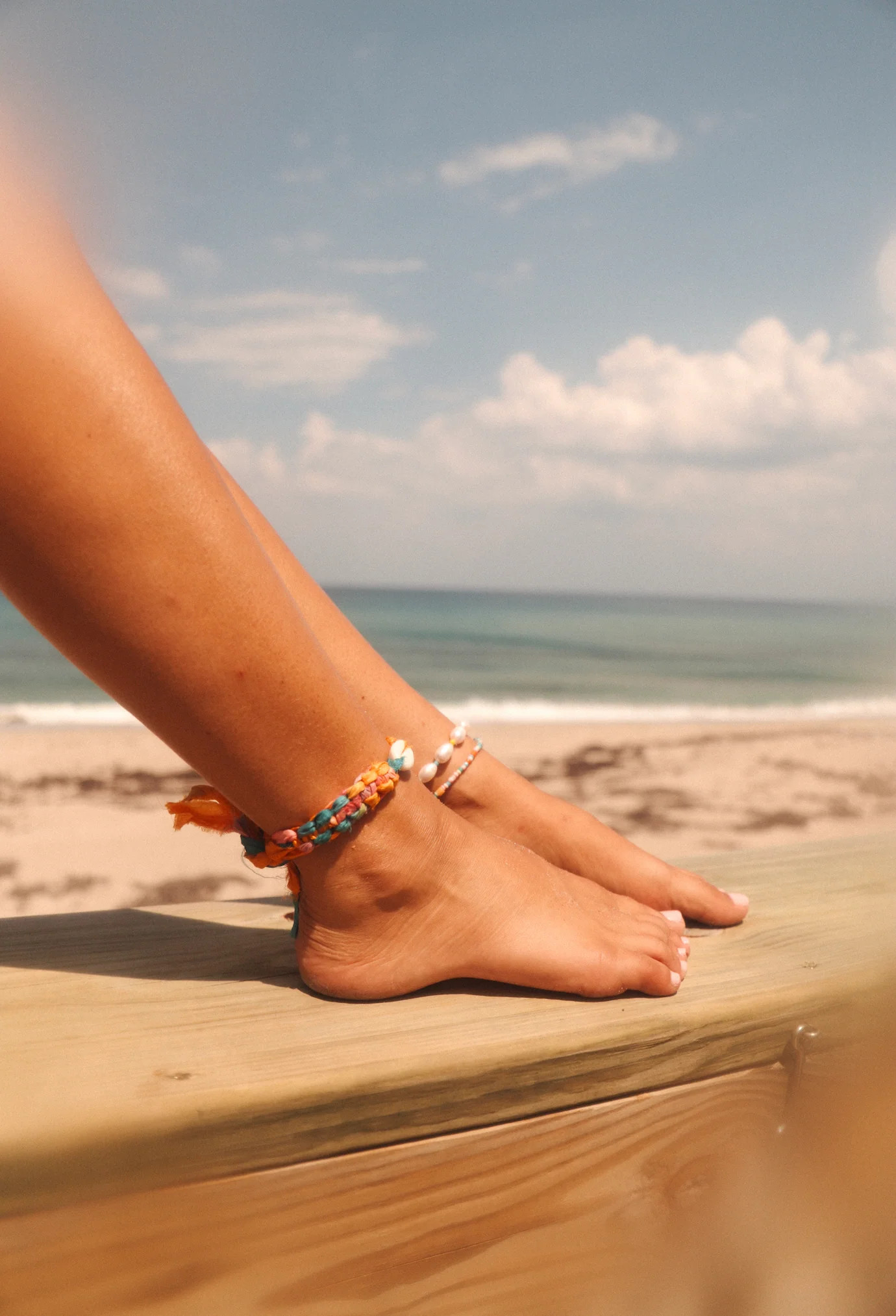 Colorful Pearl Anklet | Logan Tay