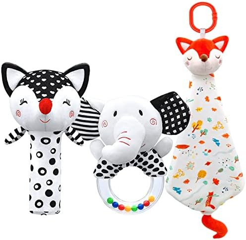 Baby Rattles 0-6 Months Newborn Toys Rattles for Babies 0-6 Months Baby Toys 0-3 Months Infant To... | Amazon (US)