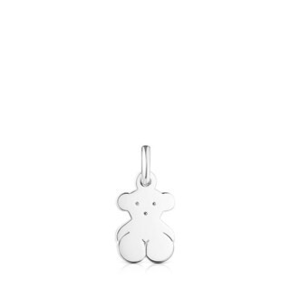 Small Silver Sweet Dolls bear Pendant | TOUS USA