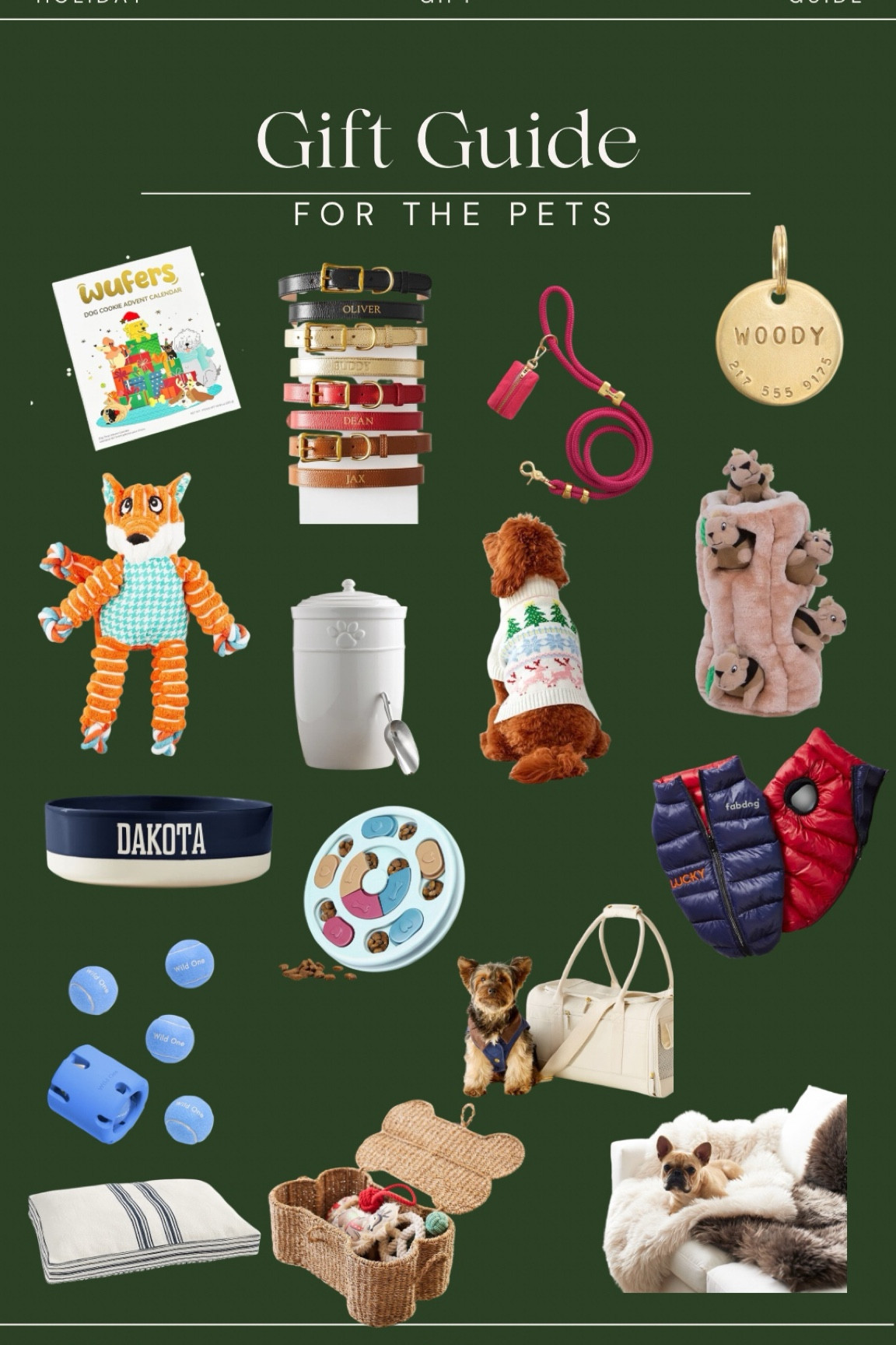 The Ultimate Gift Guide for Pets!

Gift guides / Gift Guide / Pet Lover Gifts / dog gifts / gift ideas / 2023 holiday gift guide / 2023 Christmas gifts / Christmas gift ideas / holiday gifts / 2023 gift guide 

#LTKSeasonal #LTKHoliday #LTKGiftGuide