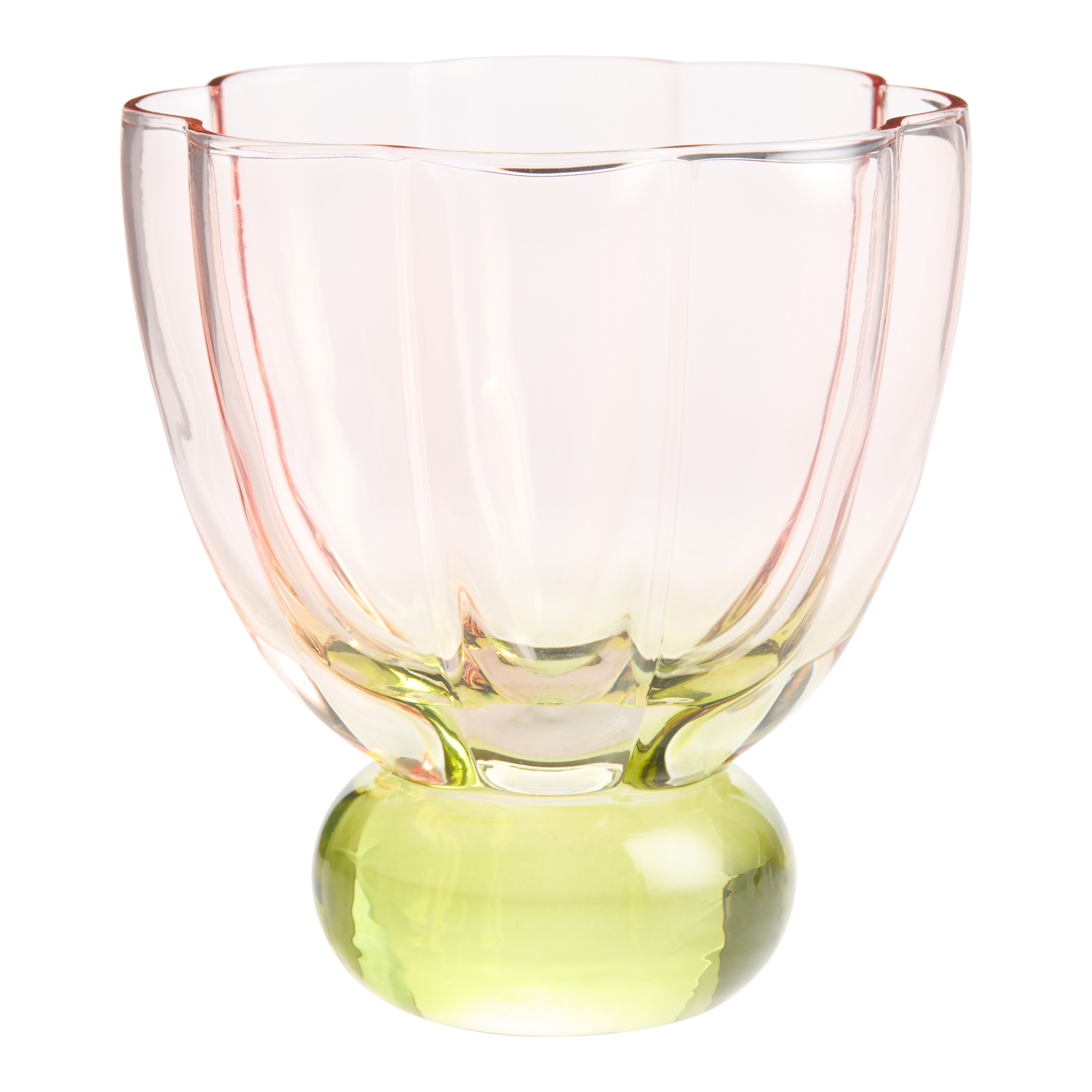 Tinted Flower Shaped Coupe Glass | World Market