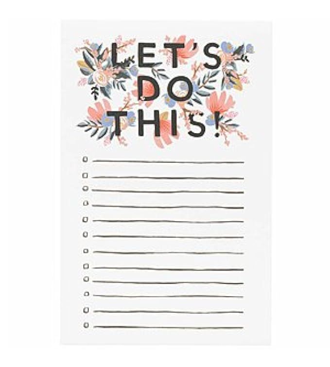 Rifle Paper Co. "Let's Do This" Notepad | Amazon (US)