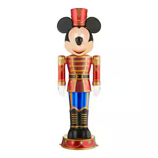 5 ft. LED Holiday Mickey Mouse Nutcracker Holiday Yard Decoration Y47 | The Home Depot