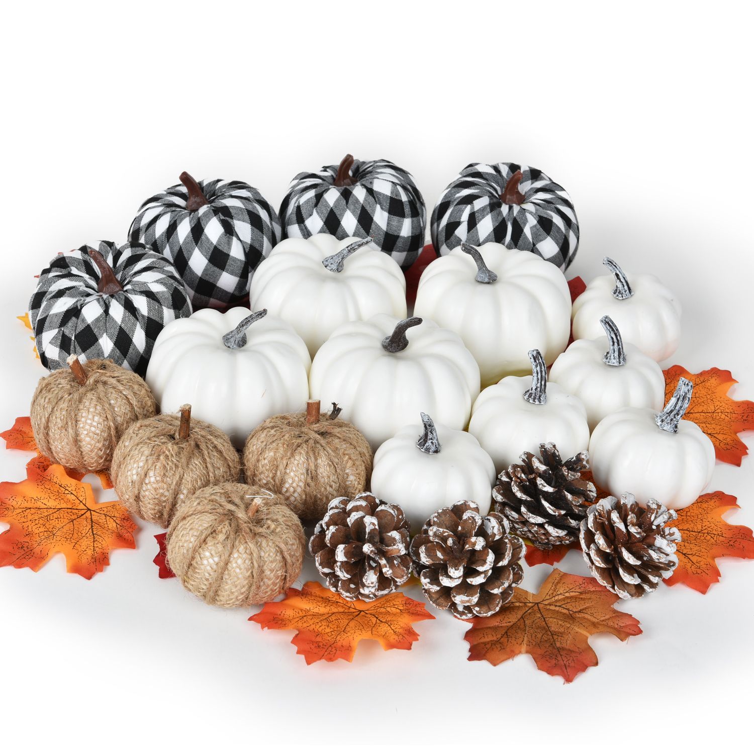 Coolmade 71 Pcs Artificial Pumpkins and Gourds,Assorted Lifelike Fall Fruits for DIY Craft Thanks... | Walmart (US)
