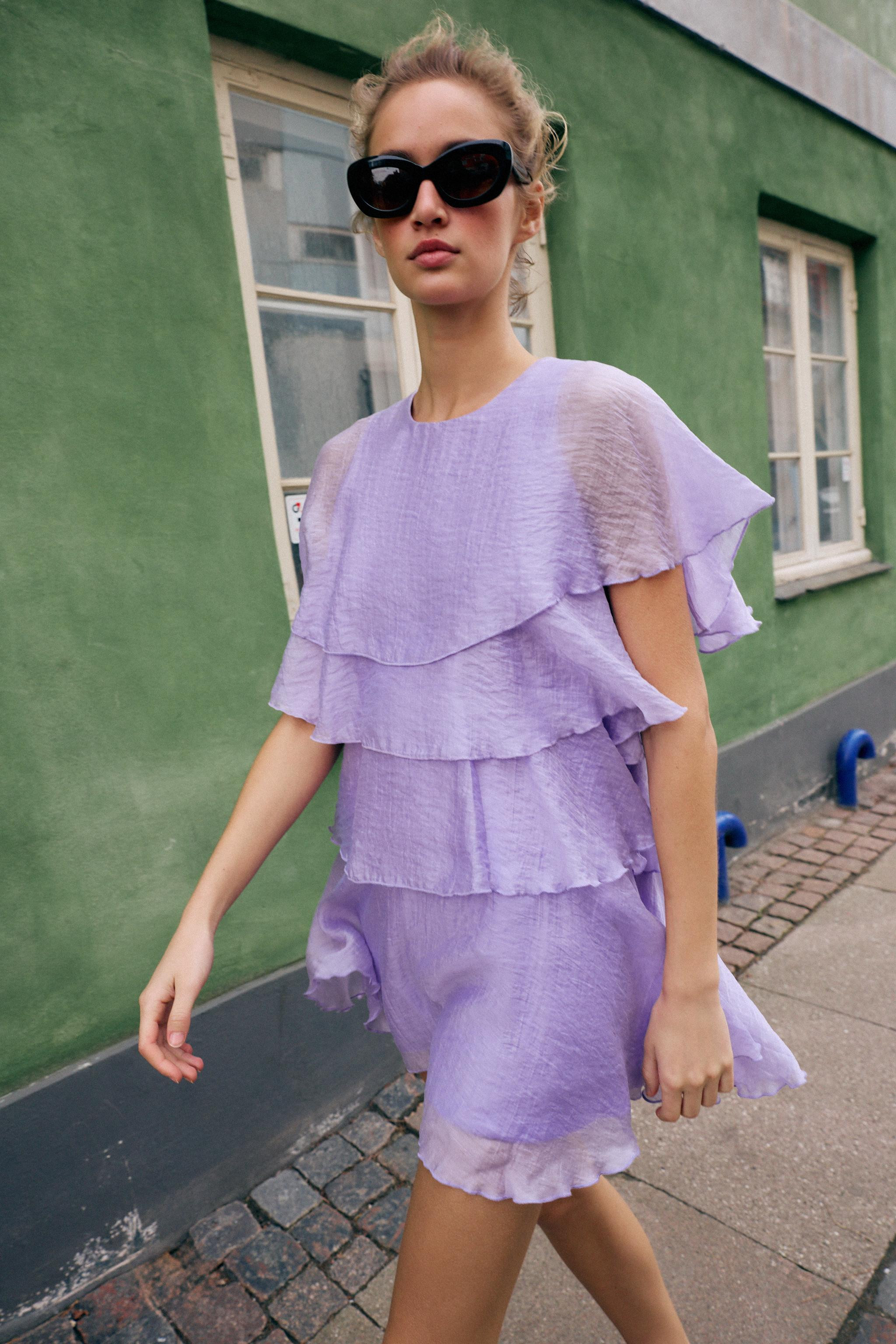 RUFFLED MINI DRESS | Zara US