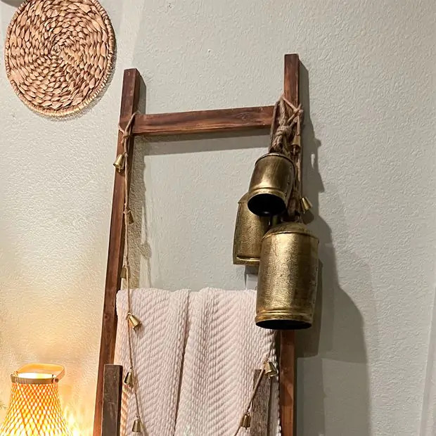 Antique Gold Hanging Metal Bell | Antique Farm House