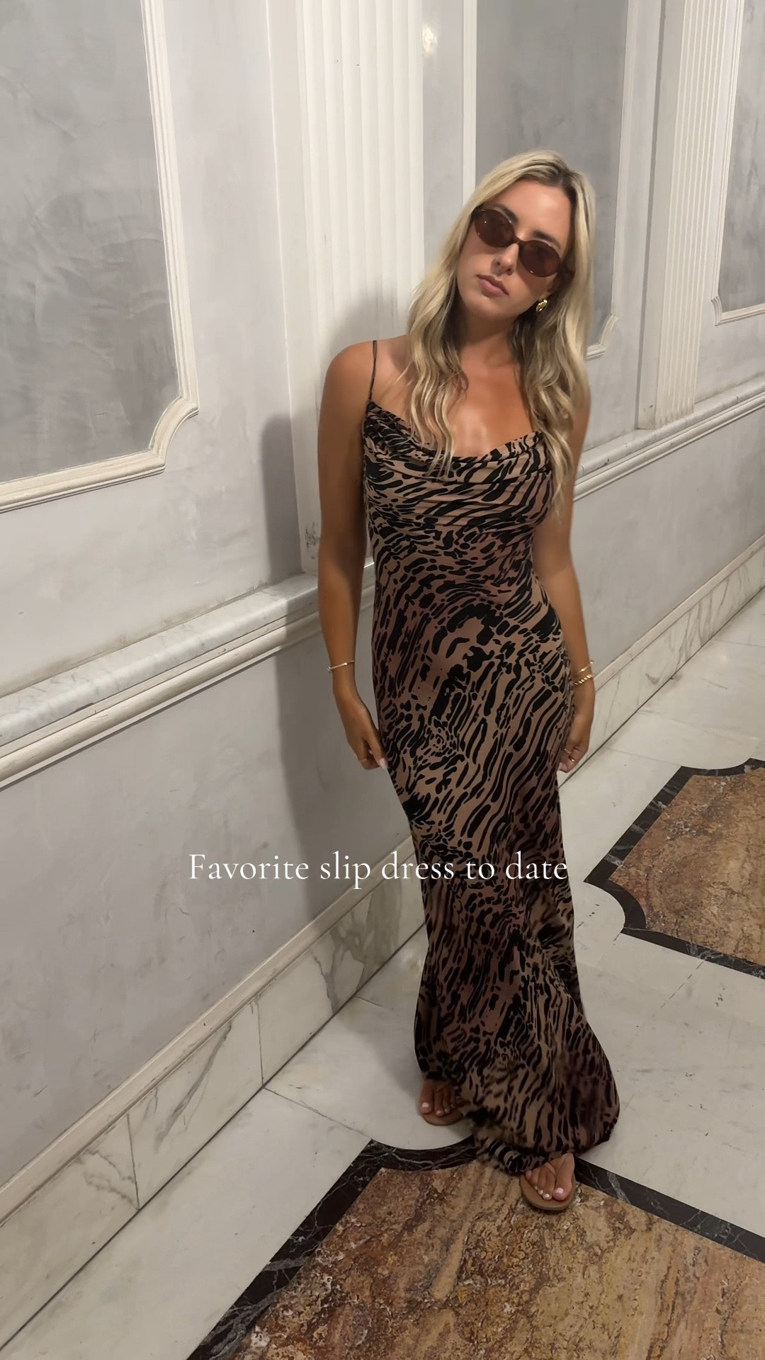 Slip dress, summer to fall outfits, maxi dress, satin dress style, cowl neck, tiger print, animal print 

#LTKFallSale #LTKFindsUnder50 #LTKStyleTip
