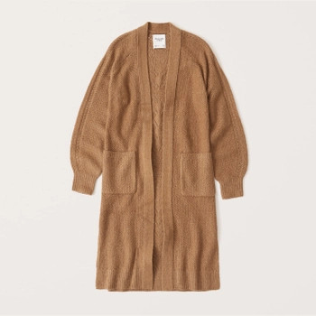 Pointelle Back Cardigan | Abercrombie & Fitch (US)