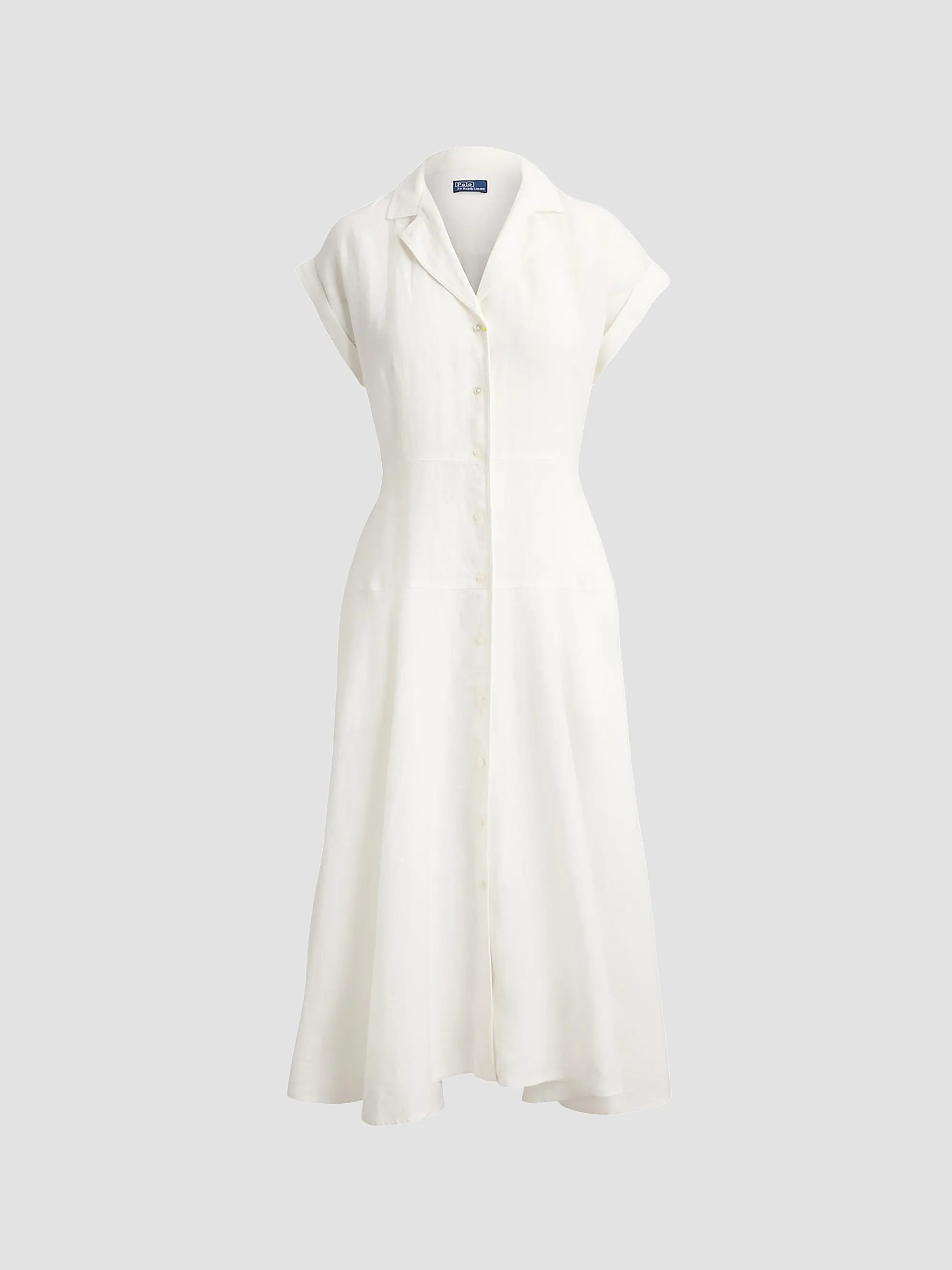 Polo Ralph Lauren Linen Short-Sleeve Midi Shirtdress | Saks Fifth Avenue | Saks Fifth Avenue