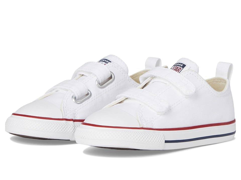 Converse Kids Chuck Taylor(r) All Star(r) Easy-On (Infant/Toddler) Boys Shoes White/Garnet/Navy : 3 Infant M, Canvas/Rubber | Zappos