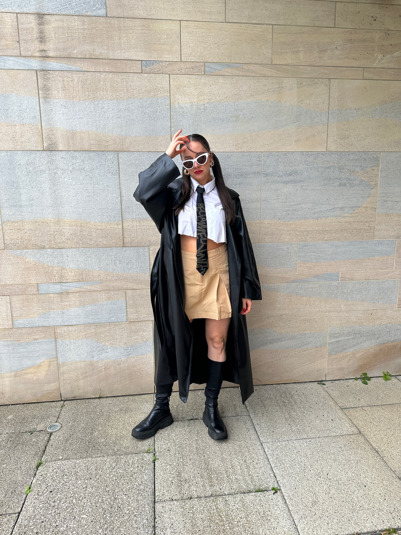 Outfits, daily outfits, ootd, fall outfits, fall outfit ideas, styling, styling tips, minimal outfits, skirt, trench coat, high boots, tie, Pinterest 

#LTKGiftGuide #LTKstyletip #LTKSeasonal