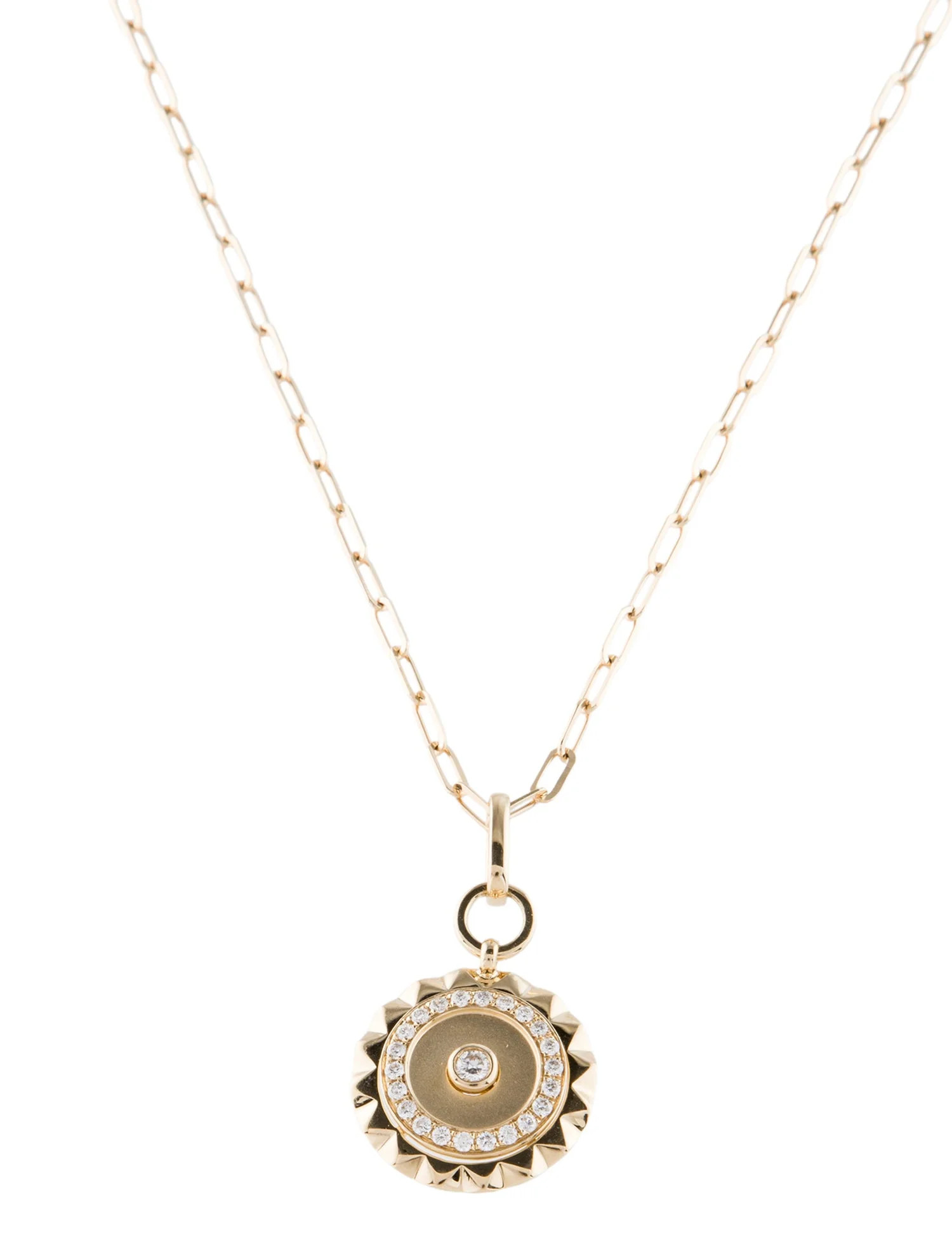 Necklace 14K Diamond Pendant Necklace - Pendant Necklace, Necklaces - NECKL312230 | The RealReal | The RealReal