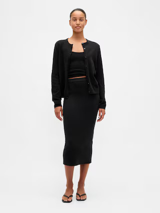 CashSoft Stretch Midi Skirt | Gap (US)