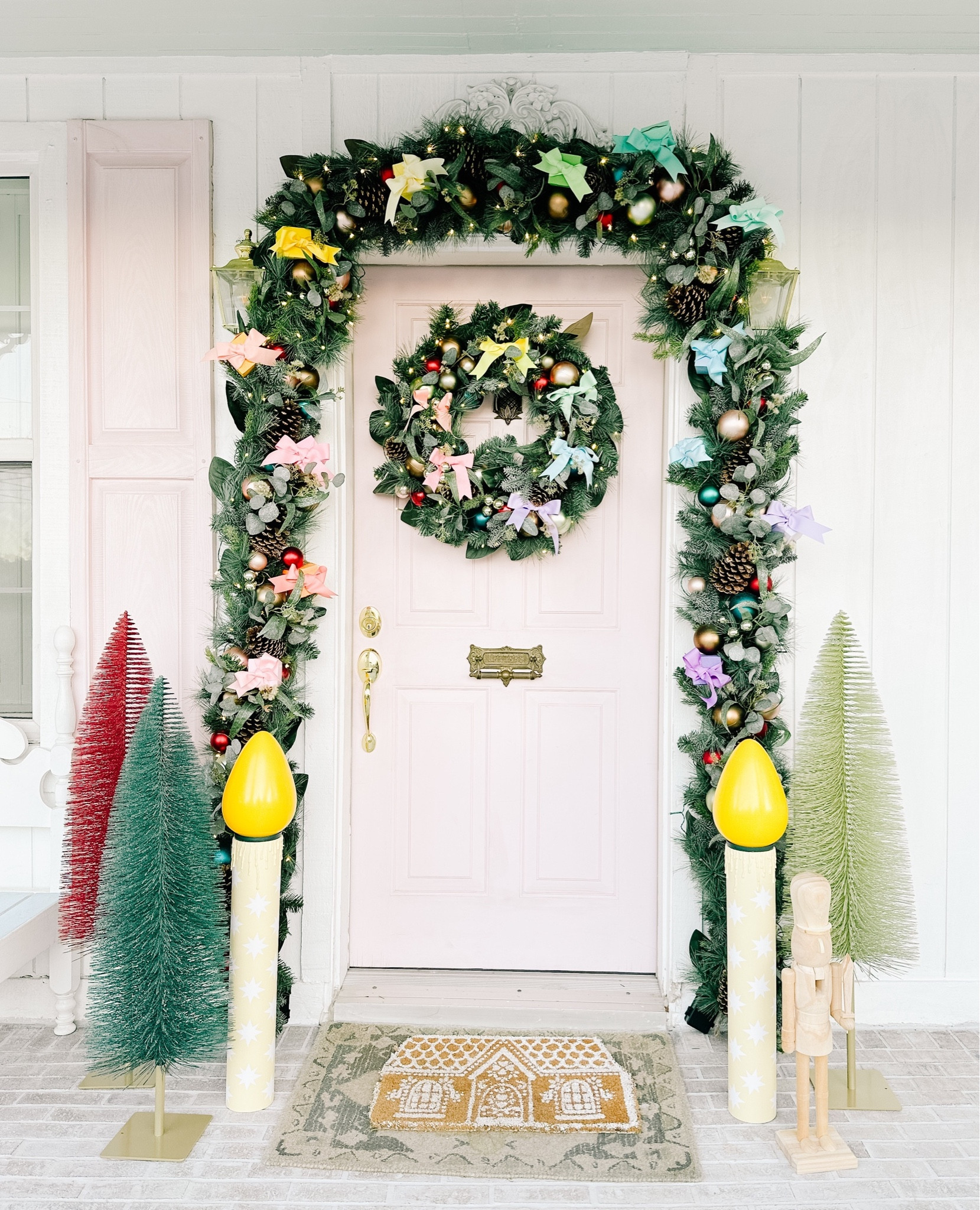Colorful holiday front porch 

#LTKhome #LTKHoliday #LTKSeasonal