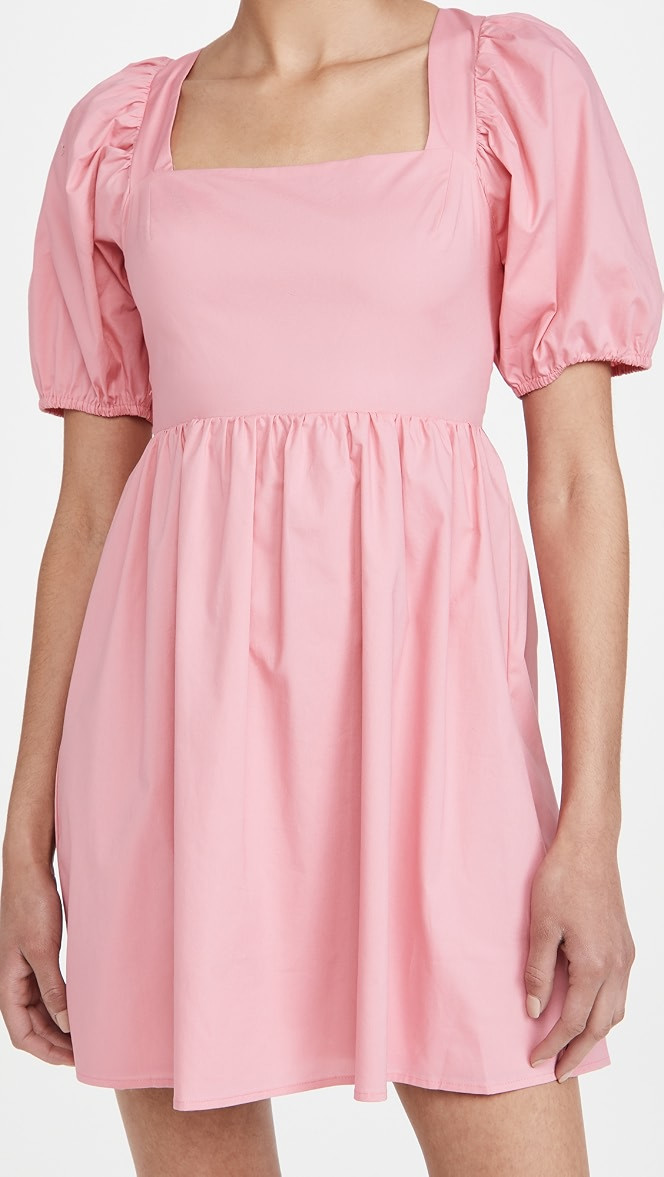 Tie Back Puff Sleeve Mini Dress | Shopbop