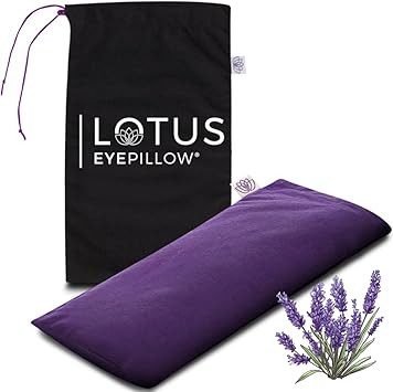 Lotus Weighted Lavender Eye Pillow|Sleeping & Meditation Mask|Yoga Eye Pillow |Lavender Aromather... | Amazon (US)