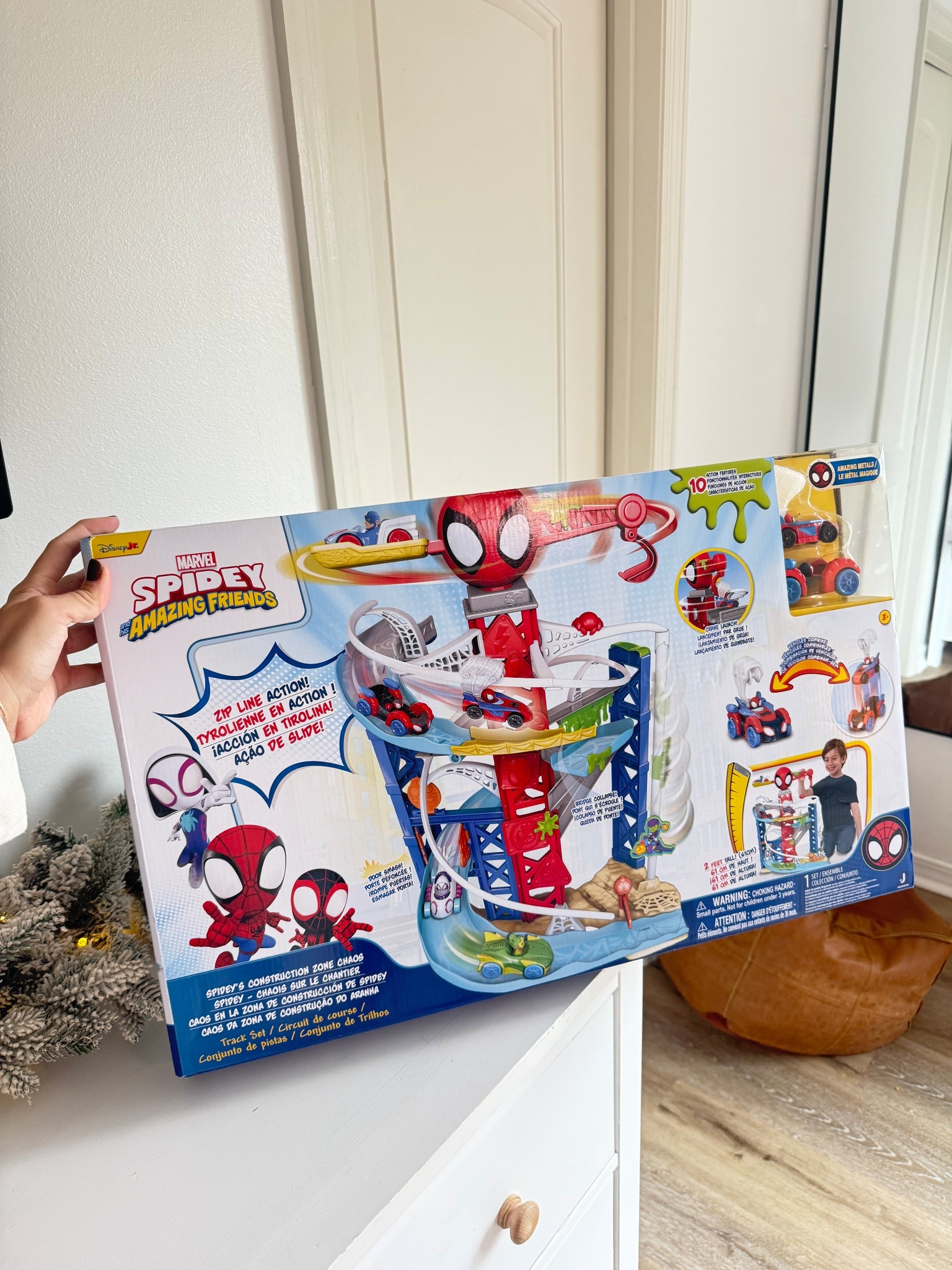 Jazwares Marvel Spidey and His Amazing Friends Construction Zone Chaos Track Set - 2-Foot High Dual Race Track with Zip Line, Play Zones, and Exclusive Vehicles

#LTKGiftGuide #LTKHoliday #LTKKids