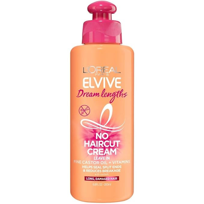 L'Oreal Paris Elvive Dream Lengths No Haircut Cream Leave In Conditioner, 6.8 fl. oz. | Amazon (US)