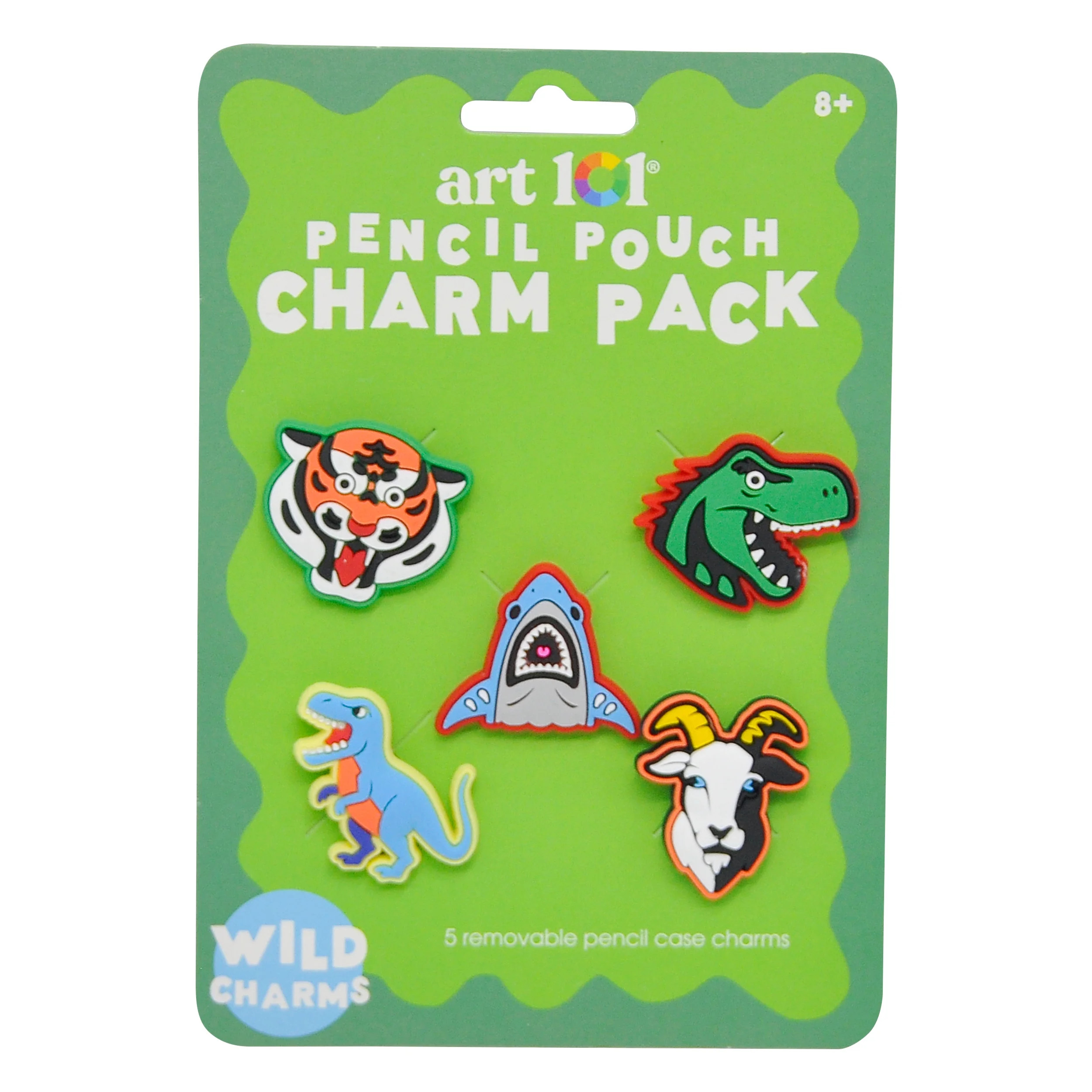 Art 101 Wild Creature Silicone Charms-Pencil Case Accessory, Back to School, For Students, 5-Pack | Walmart (US)