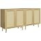Huuger Buffet Cabinet with Storage, Storage Cabinet with Synthetic Rattan Decor Doors, Accent Cab... | Amazon (US)