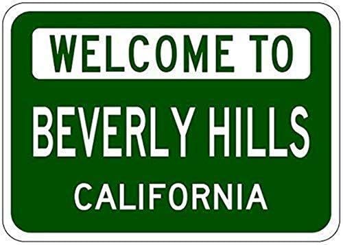 LPLED Wall Decor Sign Beverly Hills, California - USA Welcome to Aluminum Metal Sign 8x12 INCH (W... | Amazon (US)