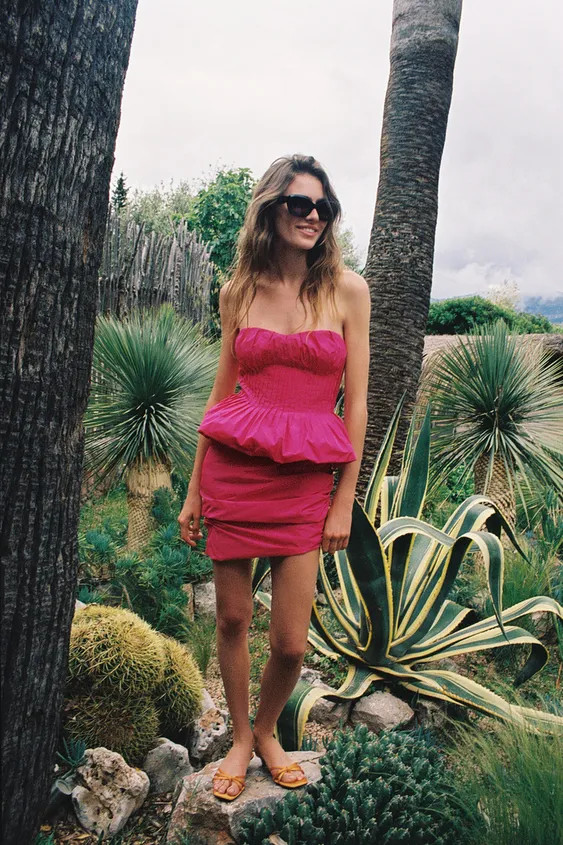 STRAPLESS MINI DRESS | Zara US