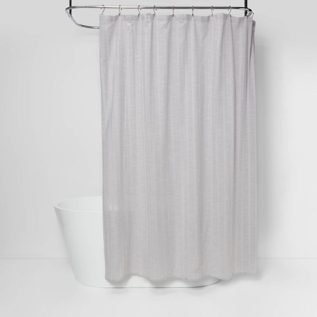 Tonal Striped Shower Curtain Gray - Threshold™ | Target