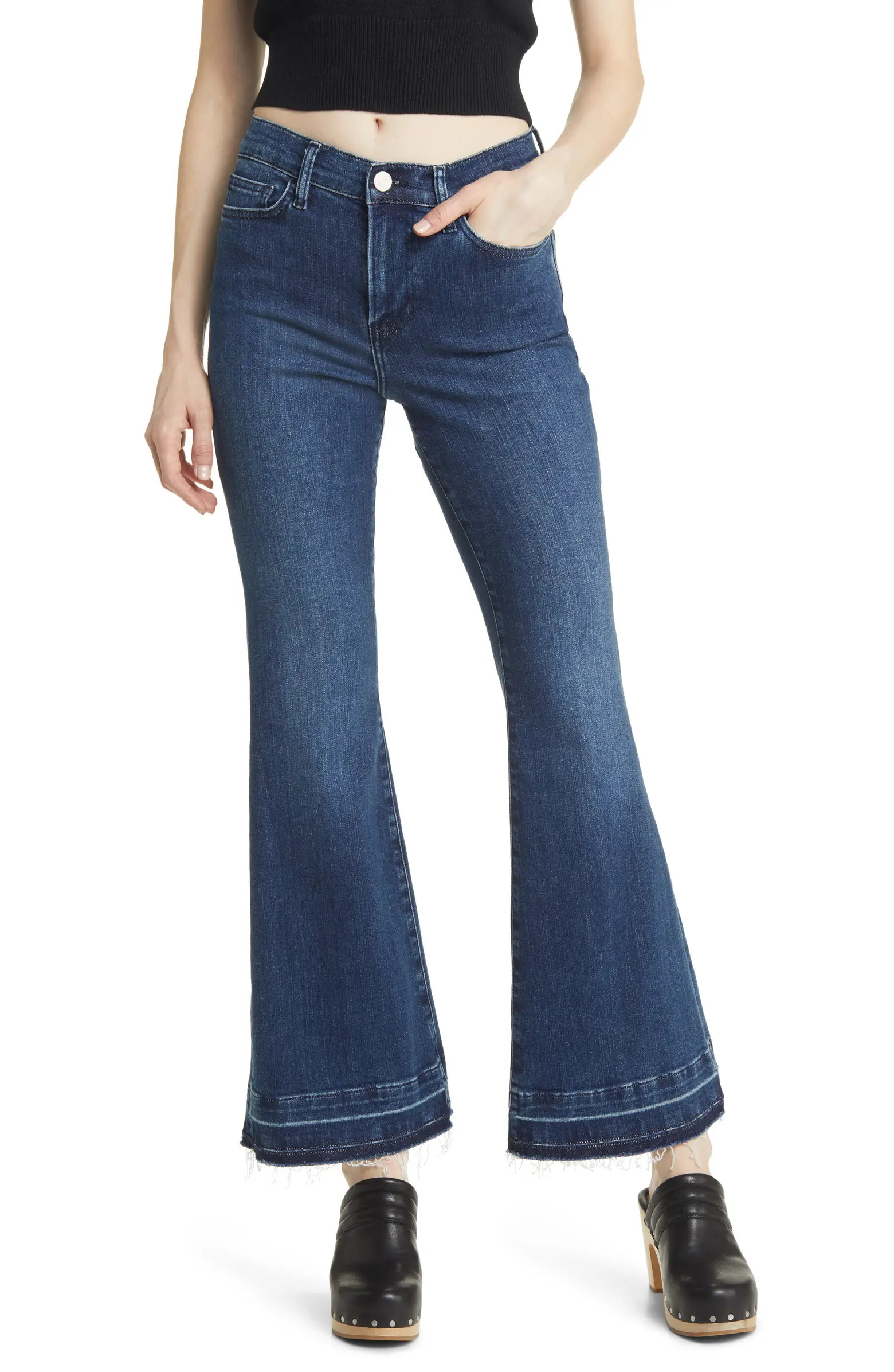 FRAME Le Easy Flare Release Hem Jeans | Nordstromrack | Nordstrom Rack